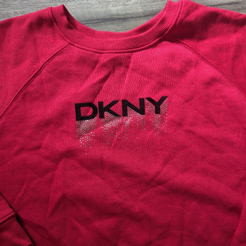 DKNY Sport Sweater, Red with Sparkles